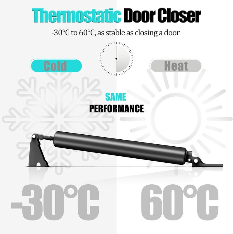BoXtreamify Storm Door Closer, Heavy Duty Pneumatic Screen Door Closer, Adjustable Closing Speed - Image 3